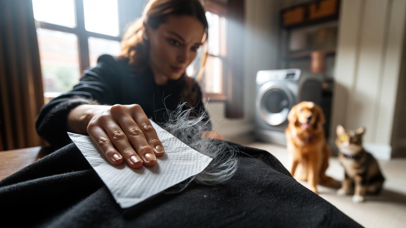 Eliminate Pet Hair with Ease: How dryer sheets attract fur in under 2 minutes